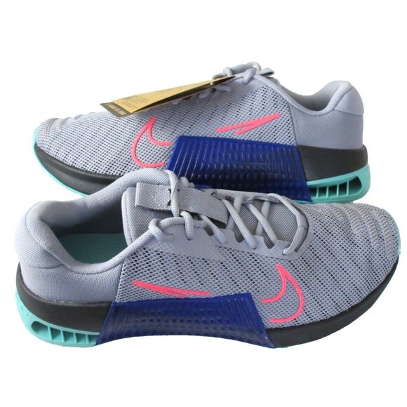 Nike Other - Men's Nike Metcon 9 Lifting Training Shoes Cement Grey Hot Punch Black Sizes NIB
